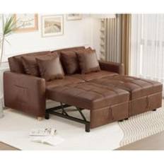 YODOLLA 3-in-1 Bed Double Sleeper Chair Bed With Adjust Backrest Sofa