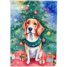 Caroline's Treasures English Foxhound Christmas House Flag 71.1x101.6cm