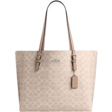 Zipper Totes & Shopping Bags Coach Mollie Tote Bag In Signature Canvas - Silver/Sand/Taupe