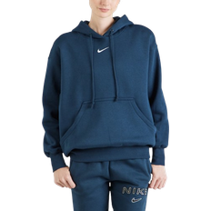 XXS Pullover Nike Sportswear Phoenix Fleece Women's Oversized Pullover Hoodie - Armory Navy/Sail