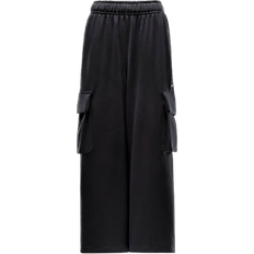 Nike Sportswear Women's Low Rise Oversized French Terry Open Hem Pants - Black/Sail