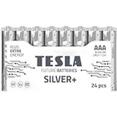 Tesla SILVER alkaliskt batteri AAA LR03, Mikro blybatteri, krymp 24 st