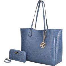 MKF Collection Sadie Tote & Wallet Set - Blue