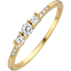 16,0 Ringe Ring - Gold/Transparent