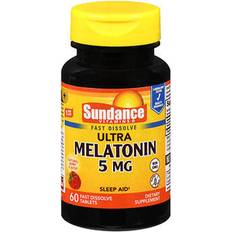 Sundance Ultra Melatonin Fast Dissolve Tablets Natural Berry Flavor 5mg 60 pcs