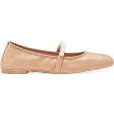 Slip-On Ballerinas Stuart Weitzman Goldie Ballet Flat - Lacquered Nappa Adobe