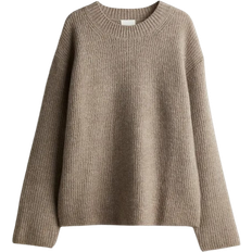 Women - XS Tops H&M Rib Knit Jumper - Beige Marl