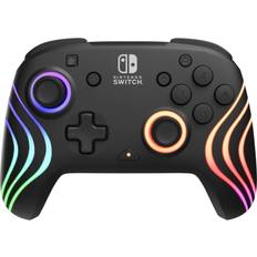 PDP Performance Designed Prod Afterglow Wave Wireless Controller: Black with Motion Nintendo Switch and Nintendo Switch OLED Model Black