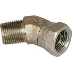 Check Valves Apache 39005475 .37 in. Male Pipe x .37 in. Female Pipe- 45 Degrees Swivel- Hydraulic Adapter