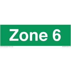 Viking Signs Zone 6 Sign Board 150x50mm