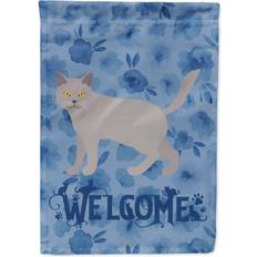 Caroline's Treasures Chartreux 2 Cat Welcome House Flag 28x40"