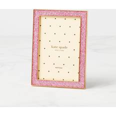 Pink Photo Frames Kate Spade Sitting Pretty Pink Glitter 4"x 6" - Gold Plated Photo Frame