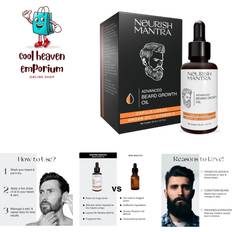 Shaving Accessories Advanced beard growth oil made with capilia longa, argan oil, vitamin e and