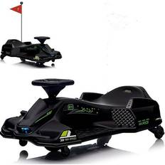 Bed Bath & Beyond, Ride on Drift Car Kids Electric Drifting Go-Kart with 5 Wheels LED Black