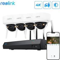 Reolink Surveillance Cameras Reolink 12Ch NVR 4K 8MP IK10 Wi-Fi 6 Surveillance Camera System