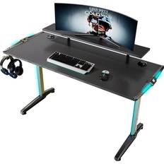 EUREKA ERGONOMIC Gaming Desk 55 Inch RGB Led Lights