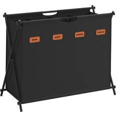 Bathroom Accessories Songmics Hamper With 2 Sections And X-Frame 155 L