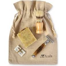 Shaving Accessories Acala Zero Waste Shaving Bag with Brush