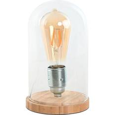 Natural Table Lamps Home ESPRIT Natural Bamboo Crystal Desk 50W 220V 13x13x22 cm Table Lamp