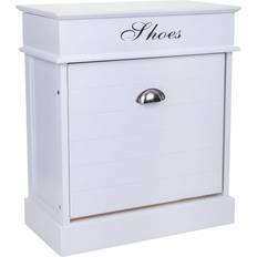 Alexandra House Living White 28 x 58 x 50 cm 1 Drawer Shoe Rack