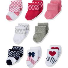 3-6M Socks Luvable Friends Unisex Baby Newborn and Baby Terry Socks, Bow, 6-12 Months