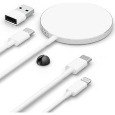 Handyzubehör Magsafe ladegerät für apple iphone 14 13 12 11 x pro wireless charger usbc kabel Weiß