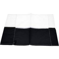 Black Flags & Accessories Loops Single All Weather Football Corner Flag - Black & White - Outdoor Polyester