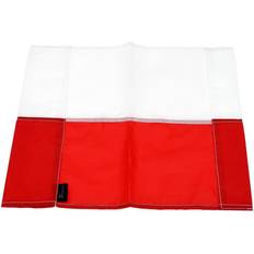 Red Flags & Accessories Loops Single All Weather Football Corner Flag - Red & White - One Size