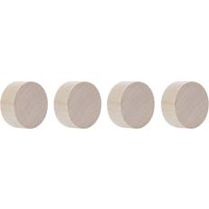 Brun Planlægningstavler Magnetoplan Support Magnet Circle O 30 mm Birke 4 St