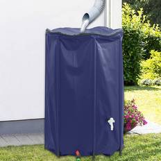 PVC Rain Barrels vidaXL Water Tank with Tap Foldable 1000 L PVC