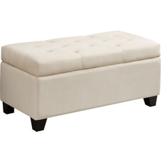 Ebern Designs Storage Benches Ebern Designs Jakyree Velvet Upholstered 17.5 H x 35.5 W x 17.5 D Storage Bench