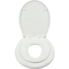 GoodHome Carilo White Round Family Soft Close Toilet Seat