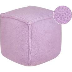 Poliestere Puf Beliani Pouf Violetto 40 x 40 x 40 Cm Puf 40cm