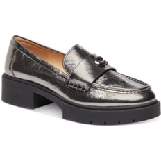 Coach Leah Crinkle Metallic Loafer - Silberfarben