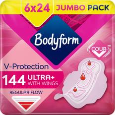Bodyform Ultra Normal Sanitary Towels With Wings 144 24 x 6 Packs