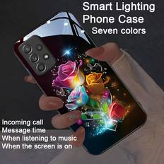SRJ STAR Black, Galaxy S20 5G Luminous Rose Case Set for Samsung S24 Ultra/S22/S23 Plus and iPhone 15/14/13/12 Pro Max