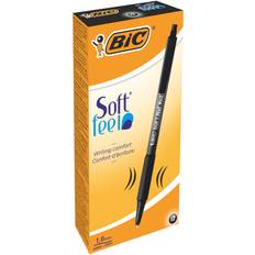 Bic 8373971 Soft Feel Retractable Ballpoint Pen 12-Count Black