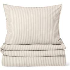Garbo&Friends Stripe Mauve Bäddset 150x210 + Påslakan Beige (210x150cm)