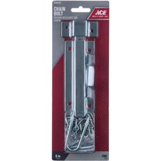 Door Latches & Bolts ACE 6" Ace Chain Bolt - Spring Loaded Zinc Plated - Heavy Duty
