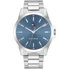 Klockor Tommy Hilfiger Bruce Blue Dial Watch Silver