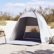 Camping & Outdoor vidaXL Beach Tent 3-Person Grey Waterproof