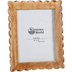 Brown Photo Frames Romimex Brown Wood 25 x 1 x 20 cm Photo Frame