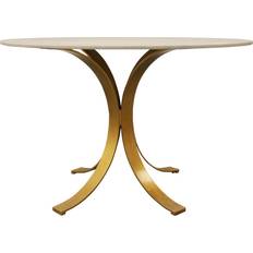 Brass Dining Tables Moti Haskell Ivory Dining Table 48"