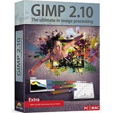 Office Software Markt+Technik GIMP 2.10 Graphic Design & Image Editing Software this version includes additional resources 20,000 clip arts, instruction manual