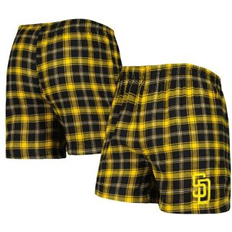 Gold Men's Underwear Concepts Sport Men's Black, Gold San Diego Padres Ledger Flannel Boxers Black, Gold Black/Gold 4XL