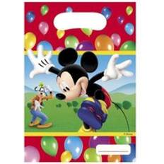 Papeles de regalo Disney Mens Multi Mickey Mouse Party Bag Pack 6