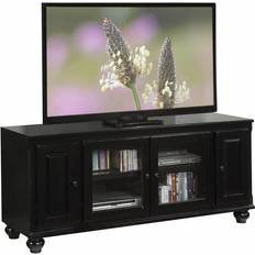 TV Benches Black Wood Glass Veneer Stand 347478 19 x 58 x 26 in TV Bench