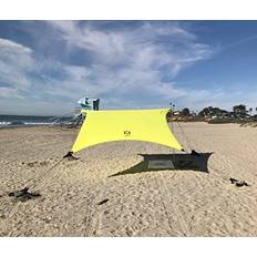 Neso Tents Grande Beach Tent, 7ft Tall, 9 x 9ft, Reinforced Corners and Cooler PocketLemon