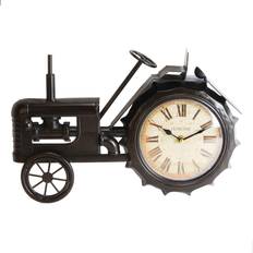 Hometime Metal Mantel - Tractor White Dial 28 cm H x 41 cm W x 5.5 cm D Wall Clock