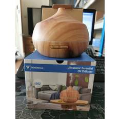 Massage- & Relaxation Products Fantic Led aroma essential oil diffuser ultrasonic humidifier yellow wood effect